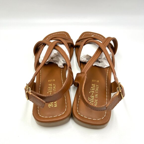 Bella Vita Womens Size 9.5 Ilo Brown Tan Leather Strappy Sandals Shoes - Picture 7 of 14